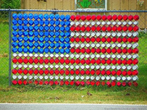 Made of Solo Cups. Because this is Amurica.